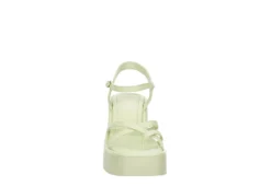 Madden Girl Womens Vaultt Wedge Sandal - Pale Green -Shoe Promotion Shop US 01 203412 02