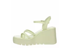 Madden Girl Womens Vaultt Wedge Sandal - Pale Green -Shoe Promotion Shop US 01 203412 03