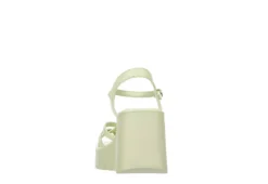 Madden Girl Womens Vaultt Wedge Sandal - Pale Green -Shoe Promotion Shop US 01 203412 04