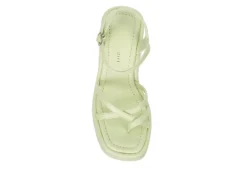 Madden Girl Womens Vaultt Wedge Sandal - Pale Green -Shoe Promotion Shop US 01 203412 05