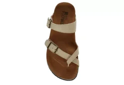 White Mountain Womens Gracie Footbed Sandal - Tan -Shoe Promotion Shop US 01 203417 05