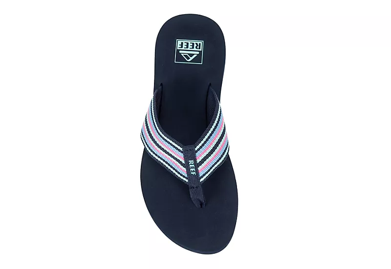Reef Womens Spring Woven Flip Flop Sandal - Navy 8 Reef Womens Spring Woven Flip Flop Sandal - Navy - Image 6