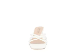 Journee Collection Womens Blayke Wedge Slip On Sandal - White 11 Journee Collection Womens Blayke Wedge Slip On Sandal - White -Shoe Promotion Shop US 01 203653 02