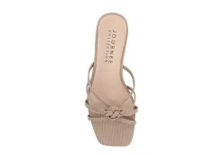 Journee Collection Womens Blayke Wedge Slip On Sandal - Taupe -Shoe Promotion Shop US 01 203694 05