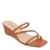 Journee Collection Womens Takarah Low Wedge Sandal - Brown -Shoe Promotion Shop US 01 203885 00