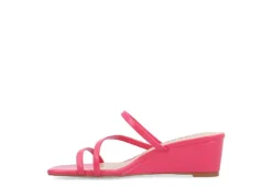 Journee Collection Womens Takarah Wedge Slip On Sandal - Pink 12 Journee Collection Womens Takarah Wedge Slip On Sandal - Pink -Shoe Promotion Shop US 01 203887 03