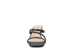 Journee Collection Womens Takarah Wedge Slip On Sandal - Black -Shoe Promotion Shop US 01 203888 02