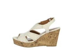 Jellypop Womens Lisbon Wedge Sandal - Natural -Shoe Promotion Shop US 01 203922 03