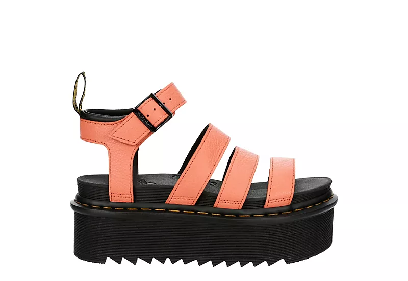 Dr. Martens Dr.martens Womens Blaire Quad Pisa Sandal - Coral 4 Dr. Martens Dr.martens Womens Blaire Quad Pisa Sandal - Coral - Image 2