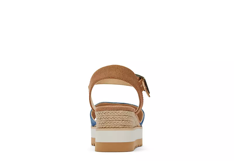 Toms Womens Diana Wedge Sandal - Denim 5 Toms Womens Diana Wedge Sandal - Denim - Image 3