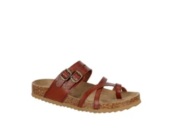 Bjorndal Womens Sami Footbed Sandal - Cognac