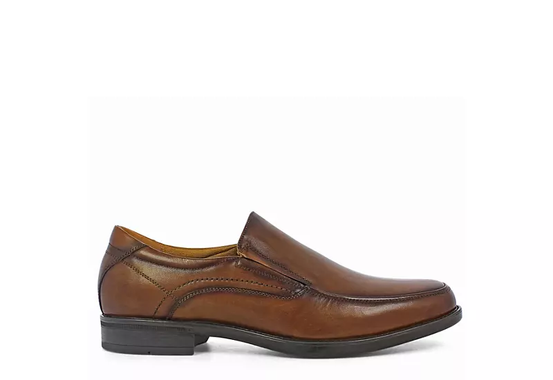 Florsheim Mens Midtown Moc Toe Slip On Oxford - Cognac 4 Florsheim Mens Midtown Moc Toe Slip On Oxford - Cognac - Image 2
