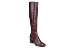 Franco Sarto Womens Tribute Wide Calf Tall Boot - Dark Purple