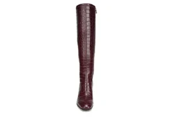 Franco Sarto Womens Tribute Wide Calf Tall Boot - Dark Purple -Shoe Promotion Shop US 01 300549 02