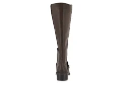 Easy Street Womens Jewel Wide Calf Tall Boot - Brown -Shoe Promotion Shop US 01 300662 04