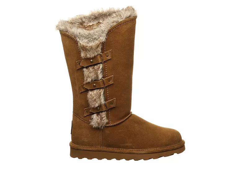 Bearpaw Womens Emery Fur Boot - Tan 4 Bearpaw Womens Emery Fur Boot - Tan - Image 2