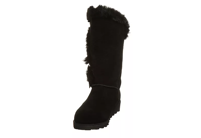 Bearpaw Womens Genevieve Fur Boot - Black 5 Bearpaw Womens Genevieve Fur Boot - Black - Image 3
