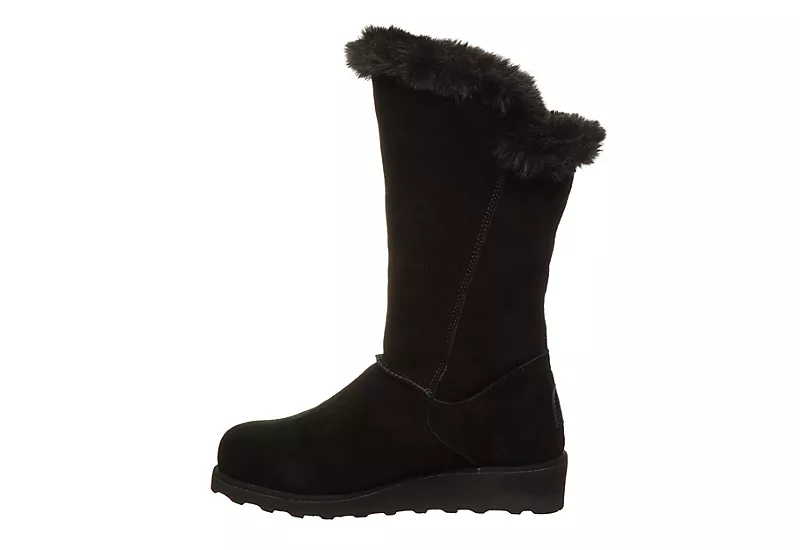 Bearpaw Womens Genevieve Fur Boot - Black 6 Bearpaw Womens Genevieve Fur Boot - Black - Image 4