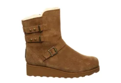 Bearpaw Womens Lucy Fur Wedge Boot - Tan -Shoe Promotion Shop US 01 300779 01