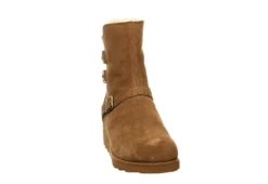 Bearpaw Womens Lucy Fur Wedge Boot - Tan -Shoe Promotion Shop US 01 300779 02