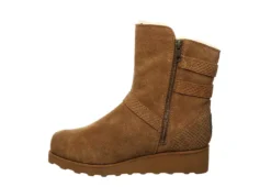 Bearpaw Womens Lucy Fur Wedge Boot - Tan -Shoe Promotion Shop US 01 300779 03