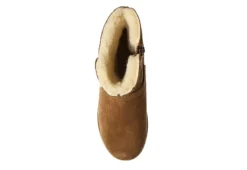 Bearpaw Womens Lucy Fur Wedge Boot - Tan -Shoe Promotion Shop US 01 300779 05