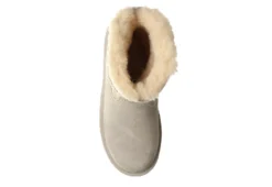 Bearpaw Womens Virginia Fur Boot - White -Shoe Promotion Shop US 01 300825 05