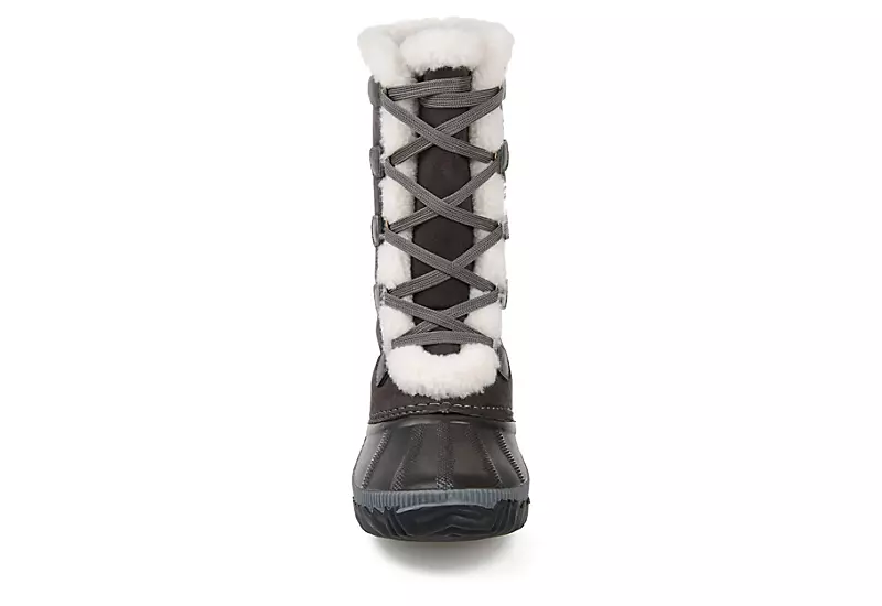 Journee Collection Womens Blizzard Duck Boot - Grey 5 Journee Collection Womens Blizzard Duck Boot - Grey - Image 3