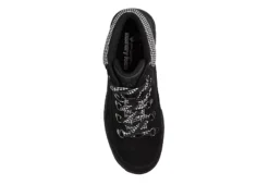 Skechers Womens Broadies Lace Up Boot - Black -Shoe Promotion Shop US 01 301851 03