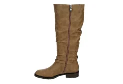 Xappeal Womens Nadeen Wide Calf Riding Boot - Taupe -Shoe Promotion Shop US 01 301863 03