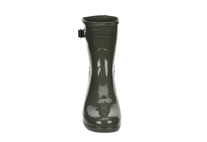 Hunter Boots Llc Womens Original Refined Short Gloss Rain Boot - Grey 5 Hunter Boots Llc Womens Original Refined Short Gloss Rain Boot - Grey - Image 3