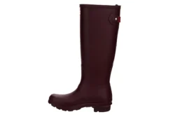 Hunter Boots Llc Womens Original Back Adj Rain Boot - Dark Red -Shoe Promotion Shop US 01 302459 03