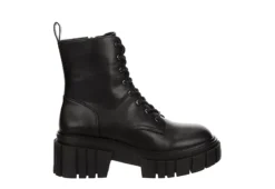 Madden Girl Womens Philly Lace Up Boot - Black -Shoe Promotion Shop US 01 302631 01