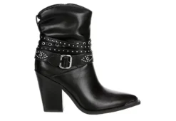 Michael By Michael Shannon Womens Dottie Western Boot - Black -Shoe Promotion Shop US 01 302754 01