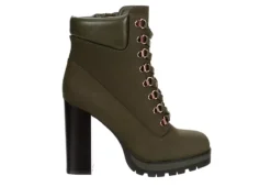 Limelight Womens Halle Lace-up Boot - Olive -Shoe Promotion Shop US 01 302780 01