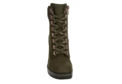 Limelight Womens Halle Lace-up Boot - Olive -Shoe Promotion Shop US 01 302780 02