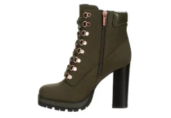 Limelight Womens Halle Lace-up Boot - Olive -Shoe Promotion Shop US 01 302780 03