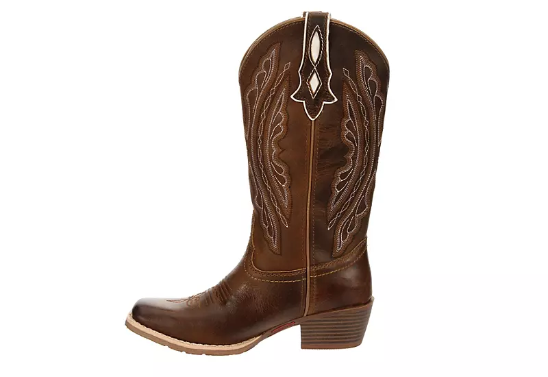 Justin Womens Rein Western Boot - Brown 6 Justin Womens Rein Western Boot - Brown - Image 4