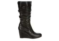 Lauren Blakwell Womens Johanna Wedge Boot - Black -Shoe Promotion Shop US 01 302866 01