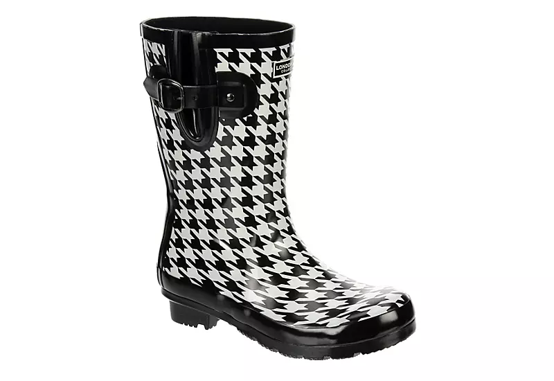 London Fog Womens Tally Rain Boot - Black 3 London Fog Womens Tally Rain Boot - Black