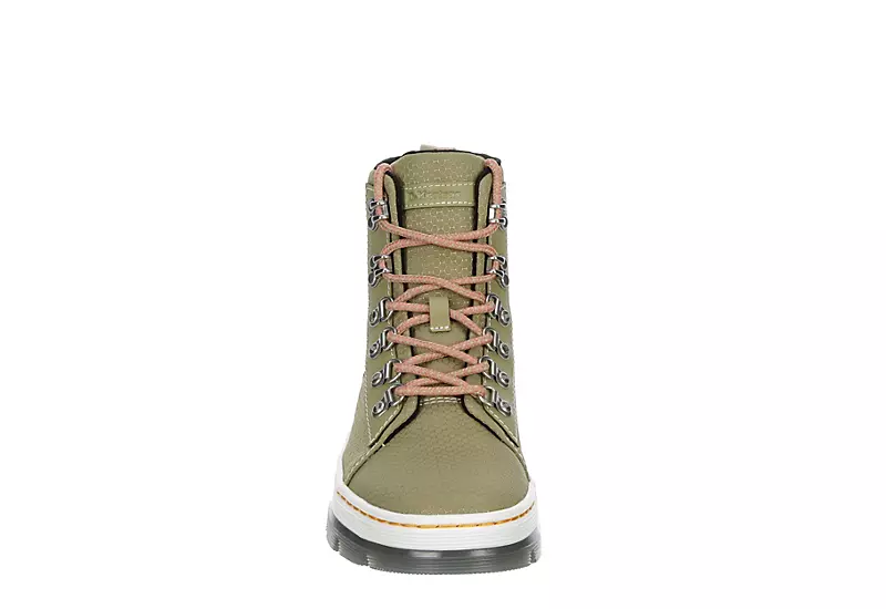 Dr. Martens Dr.martens Womens Combs Nylon Combat Boot - Olive 5 Dr. Martens Dr.martens Womens Combs Nylon Combat Boot - Olive - Image 3
