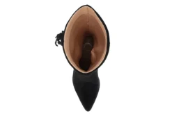 Journee Collection Womens Hartly Fringed Wide Calf Dress Boot - Black -Shoe Promotion Shop US 01 303177 05