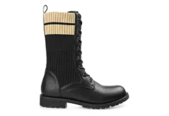 Journee Collection Womens Melei Lace Up Boot - Black -Shoe Promotion Shop US 01 303339 01