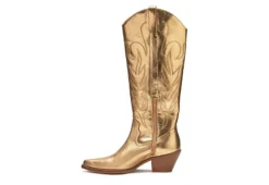 Coconuts Womens Agency Western Boot - Gold -Shoe Promotion Shop US 01 303487 03