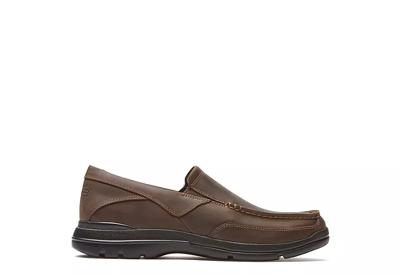 Rockport Mens Junction Point Slip On Oxford - Brown 4 Rockport Mens Junction Point Slip On Oxford - Brown - Image 2