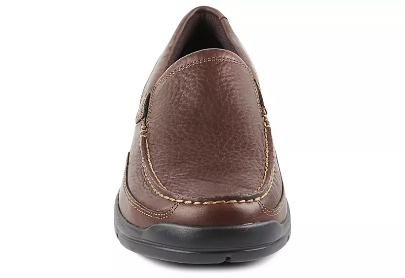 Rockport Mens Junction Point Slip On Oxford - Brown 7 Rockport Mens Junction Point Slip On Oxford - Brown - Image 5