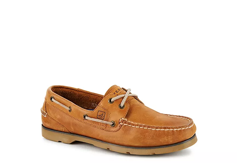 Sperry Mens Leeward Boat Shoe - Tan 3 Sperry Mens Leeward Boat Shoe - Tan