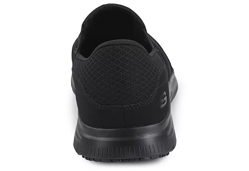 Skechers Mens Mcallen Slip Resistant Work Shoe - Black 5 Skechers Mens Mcallen Slip Resistant Work Shoe - Black - Image 3