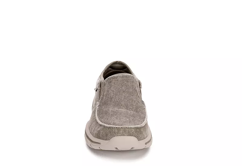 Skechers Mens Moseco Slip On Sneaker - Taupe 5 Skechers Mens Moseco Slip On Sneaker - Taupe - Image 3