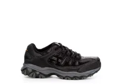 Skechers Mens 77055 Steel Toe Work Shoe - Black -Shoe Promotion Shop US 01 355057 01